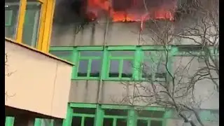 Hauptschule brannte - Über 100 Einsatzkräfte in Wesseling am 11.02.20 + O-Töne