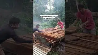 DIY wood drying process 👌💯 #shortsfeed #shortsvideo #woodwork #woodworking #shortsviral #diy #wood