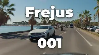 ASMR Driving 4K - FREJUS to LES ISSAMBRES in Southern France | Tour de Provence 001