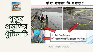 মাছ/চিংড়ি চাষে পুকুর প্রস্তুতির খুটিনাটি দিক।  Pond Preparation Techniques for Fish/Shrimp Farming।।