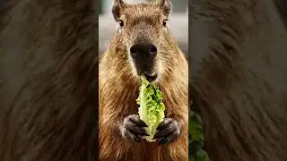 The Capybara Caesar Salad Review (Spoiler: It's Lettuce) #shorts