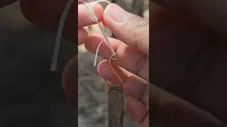 Fishing knot around hook | fly fishing hook knot