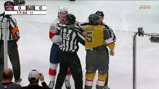Donovan Sebrango scraps with Jeremy Lauzon, Panthers @ VGK - 10th Nov 2025