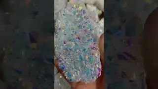 Crystal drusy or Cluster AB(Aurora Borealis) Plated #crystals #satisfying #turquoise