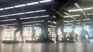 Step class with Kru Mung #aerobic #step #bkk 