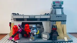 Lego Star Wars Paz Vizsla and Moff Gideon Battle Speed Build Stop Motion 