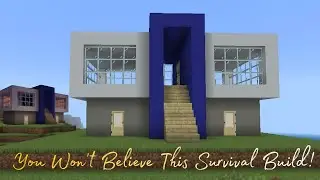 Minecraft Survival: Epic Modern House Build 🏠🔥 | Step by Step Tutorial @DangerPlaysz 