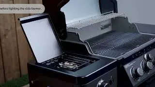Lighting the Side Burner in BBQ Mode | MEMBER'S MARK Pro Series 4-Burner LP Gas Grill