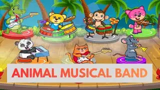 🌈 Animal Music Festival! Cute Creatures Play Guitar, Drums & Piano 🎶