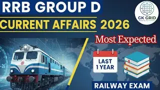 RRB Group D Current Affairs 2025-26 | Last 1 Year Current Affairs | Railway exam current affairs