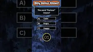 English Quiz Challenge: What Does &ldquo;Furious&rdquo; Mean? 😤💥 #trivia #wordtrivia