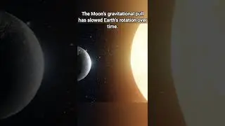A day on Earth used to be just 6 hours long #earth #evolutionofearth #moon #gravityofmoon #daynight