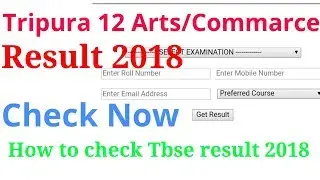 Tripura Board Results - TBSE 12Exam Results 2018 - Tripura TBSE Arts/Commarce Results 2018