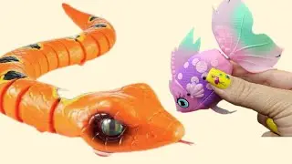 ZURU ROBO SNAKE & FISH | ZURU Sparkle girlz | ASMR | UNBOXING | Review Toys