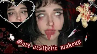 💉 𝔊𝔬𝔯𝔢 𝔞𝔢𝔰𝔱𝔥𝔢𝔱𝔦𝔠 𝔪𝔞𝔨𝔢𝔲𝔭 🔪 // my aesthetic insta makeup!!  // grunge