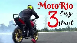 3 Easy stunt Tutorial  / MotoRio / Tamil / bike stunt / pulsar / burnout / circle / motovlog