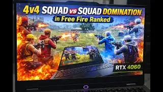 ⚡ 4v4 Squad vs Squad DOMINATION in Free Fire Ranked