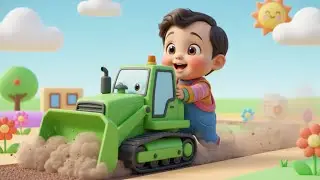 Construction Vehicles 🚧🚜🎵 | Fun Nursery Rhymes & Baby Songs for Toddlers | Learn ABC & Counting