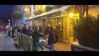 Dublin zona Temple Bar de noche #templebar