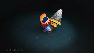 Warrior miner Character 3D Model & Run Cycle 