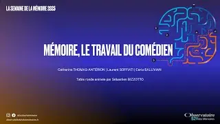 Mémoire, le travail du comédien // Semaine de la Mémoire 2025