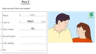 Movers 1 - Test 1 - Part 2 - Listening with Answer Booklet