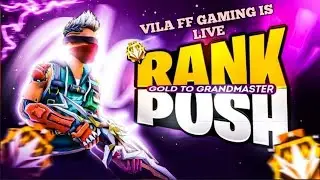 🔴 (LIVE) Grandmaster Rank Push Mama Free Fire Telugu Live - VILA FF GAMING is Live - Telugu Gaming