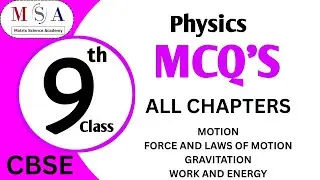 Class 9 Physics MCQ One Shot | Most Important MCQ Questions for School Exam | Full Chapter Revision