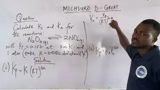 Equilibrium Constant in terms of Concentration(Kc), Partial fractions(Kp) and Mole fraction(Kx).