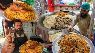 Old Man Cooking Kabuli Pulao | Giant meat prepare Kabuli Pulao | Kabuli Pulao recipe | Qabuli Pulao
