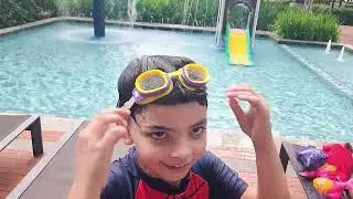 Azhar Adventure Ep 2 | Swimming Pool Fun 🏊&zwj;♂️ | Kids Vlog