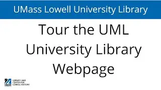 Take a tour of the University Library Webpage!