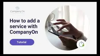 How to add services with CompanyOn