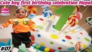 Cute Boy 1st birthday celebration at Kathmandu Nepal || #happybirthdaysong #birthdaysong
