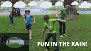 FUN IN THE RAIN | Kids Playing in the Rain! | It's Downpouring!