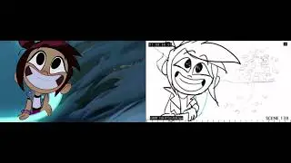 All Night Plight - Animatic Side by Side - Comet Scene - The Ghost and Molly McGee [CC]