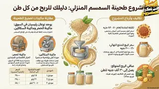 مشروع طحينة السمسم المنزلى &ndash; دليلك للربح من كل طن