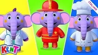 Impara le professioni con Kent | Cosa vuoi essere? | Filastrocche |  Kent l'elefante