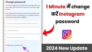 Instagram password forgot | New password create in Instagram account | Technical khufiya