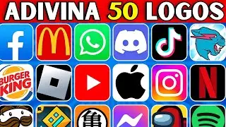 Adivina 50 LOGOS En Solo 3 SEGUNDOS😱⏱️Tik Tok😍Whatsapp💚Twitch💜Netflix❤️Adivina El Logo😱🎶