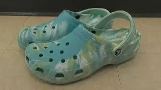 CROCS MARBLED CLOG CLOSER LOOK CROCS CLOGS SHOES REVIEW REVIEWS SHOPPING