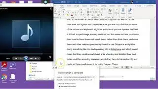 Dragon Transcribing