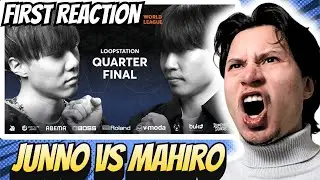 FINAL BOSS ENERGY!! | JUNNO vs MAHIRO - GBB25 Loopstation Quarter Final | REACTION