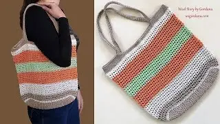 DIY Tutorial Crochet Market Handbag
