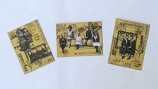 ALTERED MINI ENVELOPES USING GLOBLELAND STAMPS!