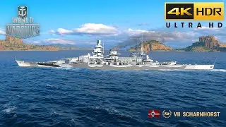 WoWs - SCHARNHORST #1212 | BRAWL BATTLE | 4K HDR 60 FPS #wows #worldofwarships #subscribe