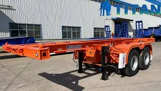 TITAN 2 Axle 20Ft Container Chassis Trailer for Sale in Chile