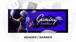 Twitch/Twitter Header Tutorial on Android | Make Gaming Banner PS TOUCH | Photoshop Flyer Tutorial