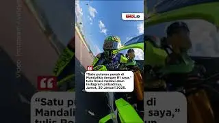 Legenda MotoGP, Valentino Rossi, akhirnya mengaspal di sirkuit kebanggaan Indonesia