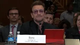 U2's Bono testifies at Senate hearing